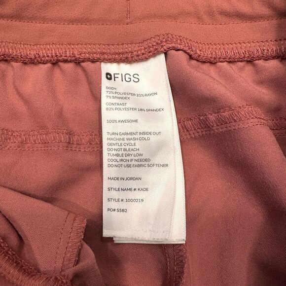 FIGS Technical Scrub Set Womens Mauve Catarina Top (Large) & Kade Pants (Medium) - Picture 4 of 8